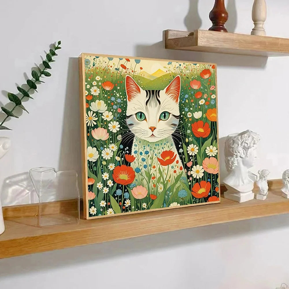Professional Cat Paint By Numbers Canvas Art Kit For Adults