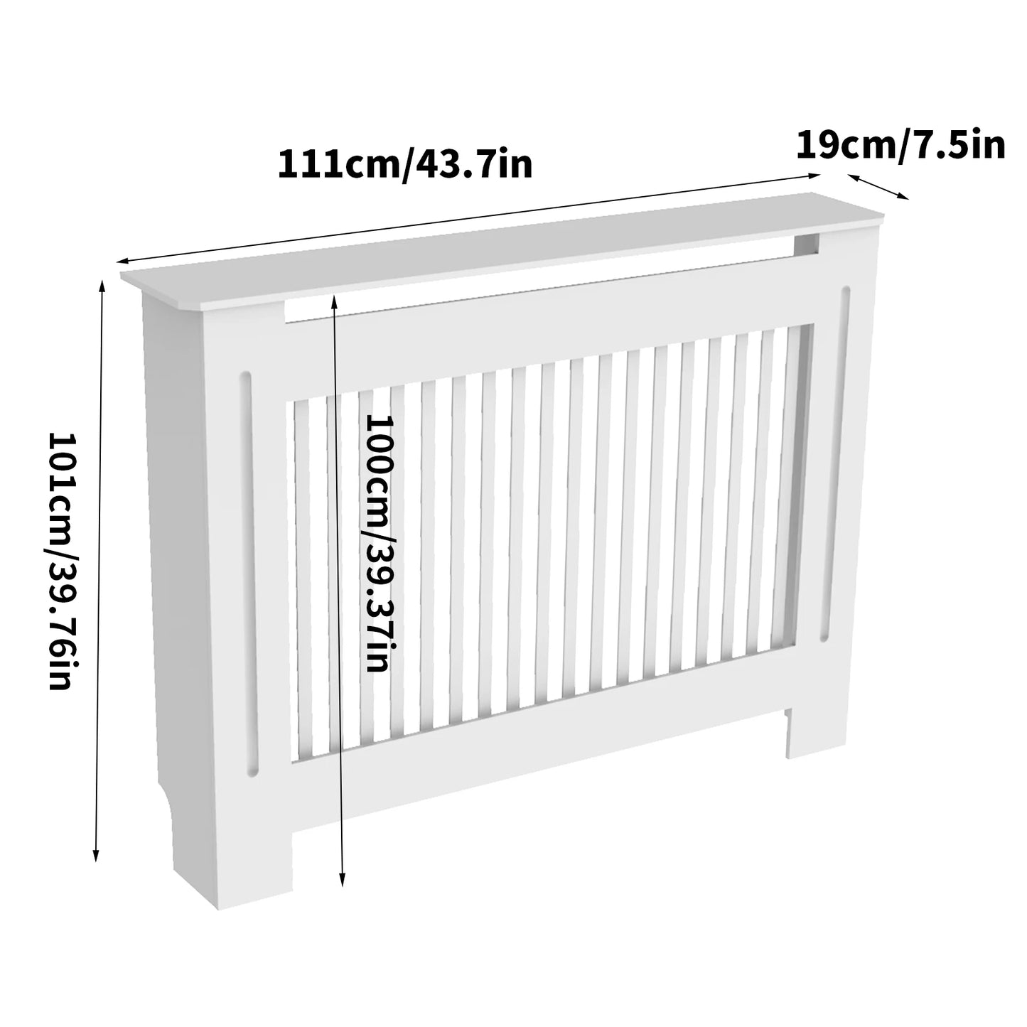 Modern Wooden Radiator Cover With Durable Grill Storage Cabinet