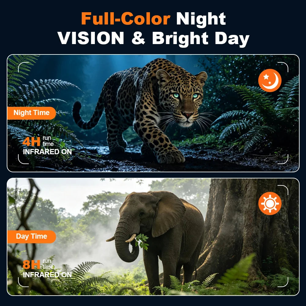 Gtmimedia 4K Night Vision Binoculars 8X Digital Zoom For Hunting