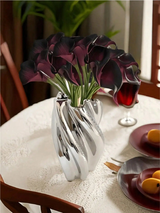 Realistic Artificial Calla Lily Bouquet For Wedding Home Decoration