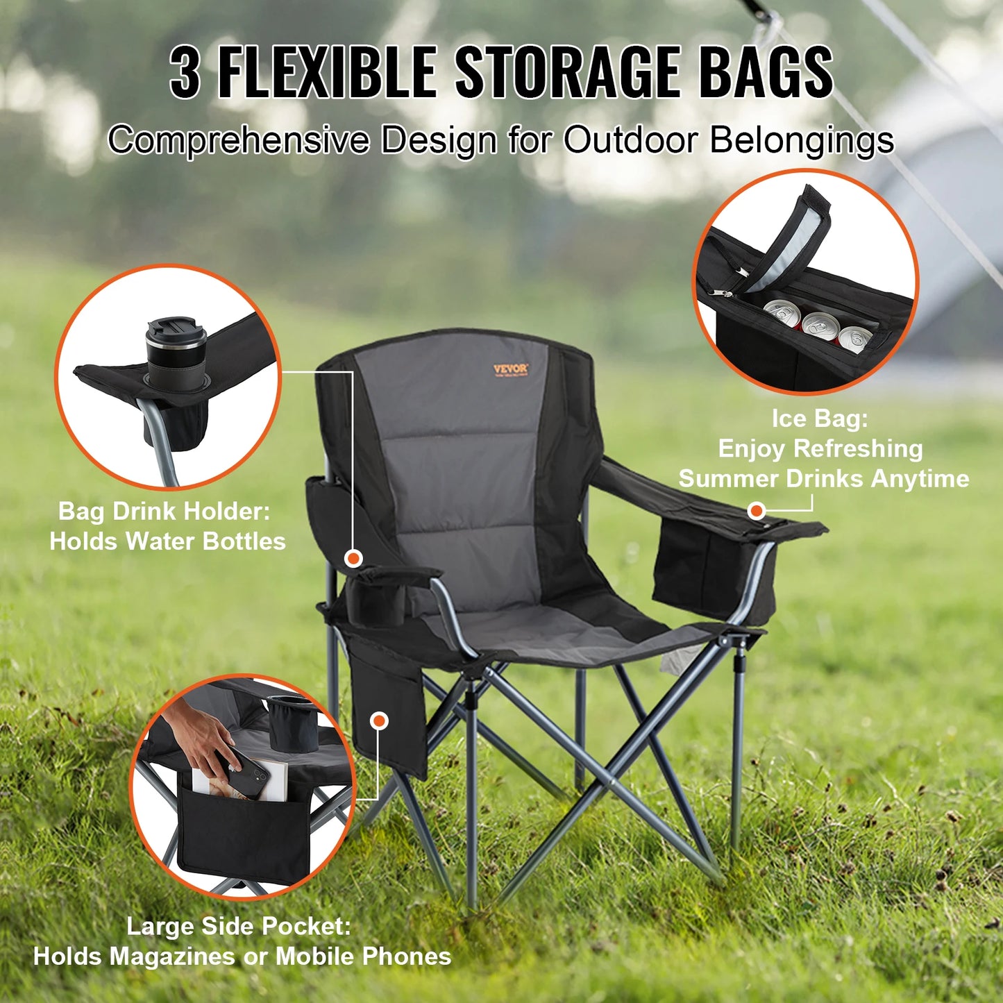 SucceBuy Ultralight Outdoor Camping Folding Chair For Beach Hiking