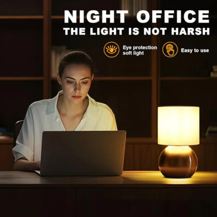 Modern Solar Table Lamp Set With Bedside And Desk Lighting