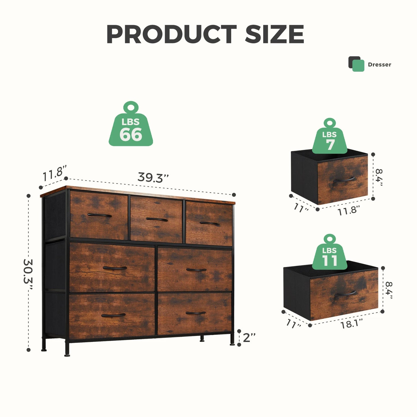 MCQ Modern Fabric Drawer Cabinet For Home Living Room Display