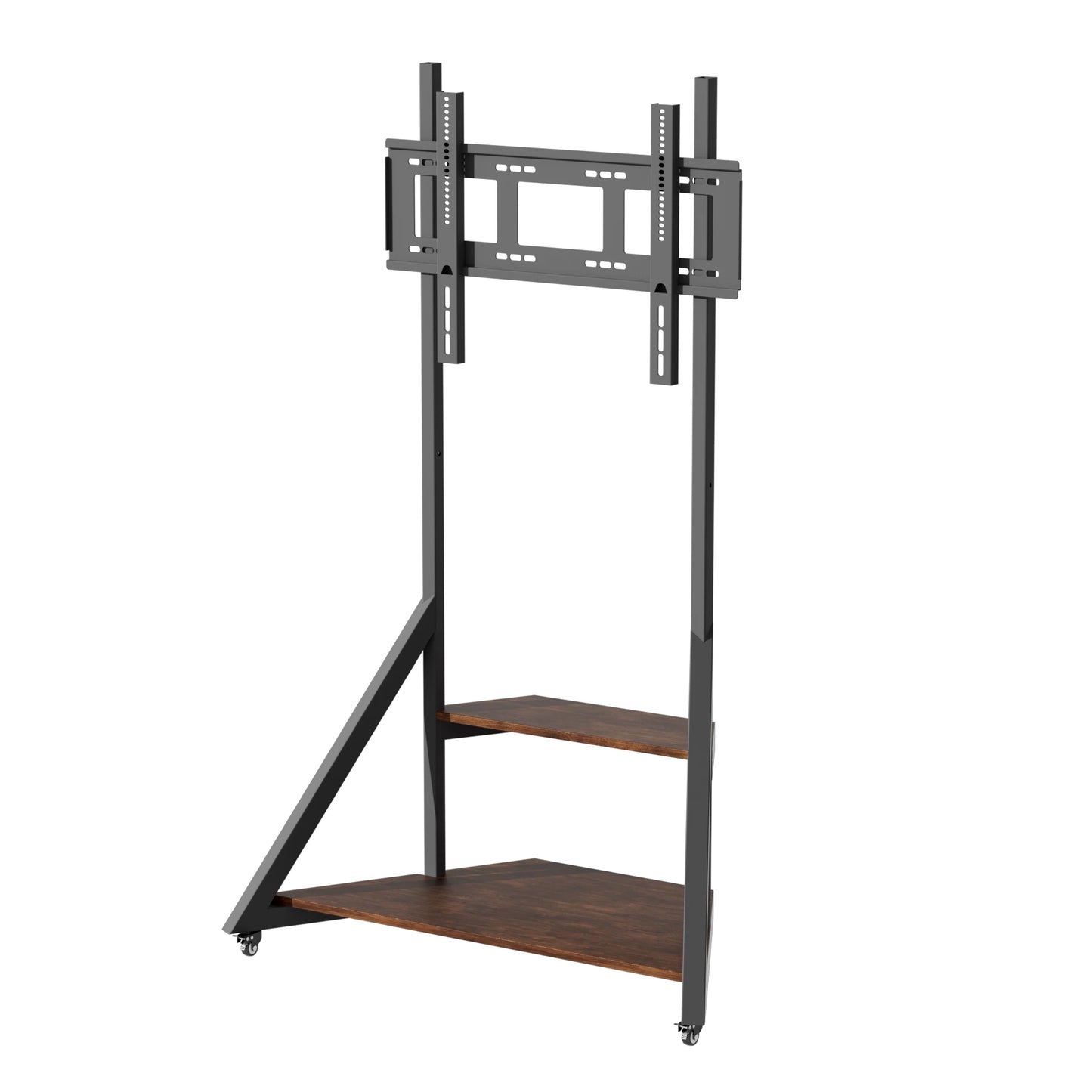 Unho Adjustable Height Rolling TV Floor Stand Mount Bracket