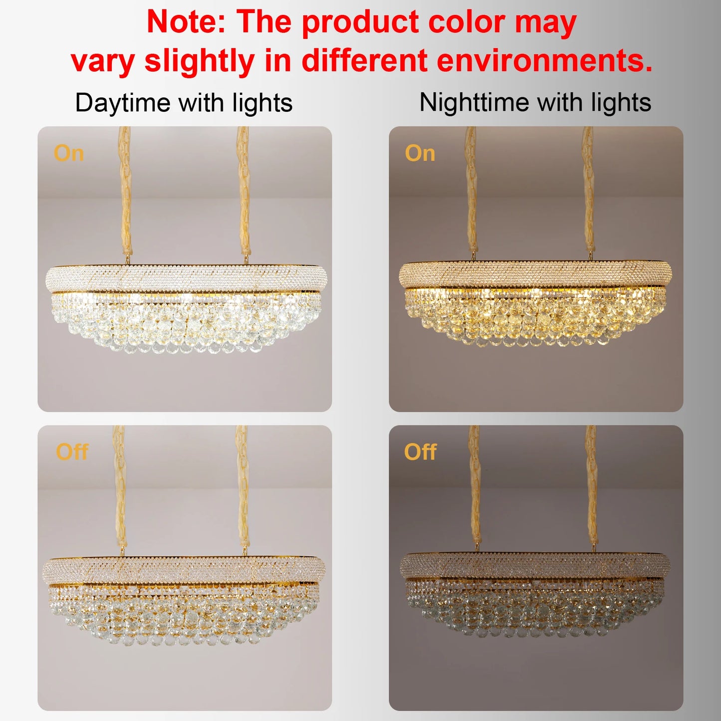 Vrygle Empire Rectangular Crystal Chandelier Dining Room Lighting