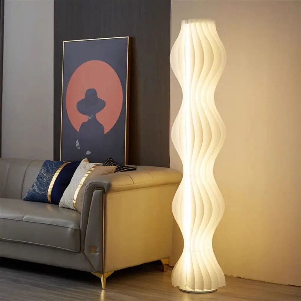 Tall Dimmable LED Floor Lamp With Decorative Iron Base