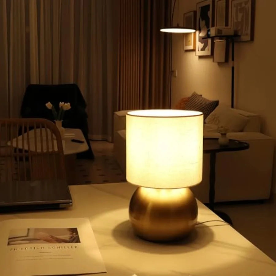 Modern Solar Table Lamp Set With Bedside And Desk Lighting