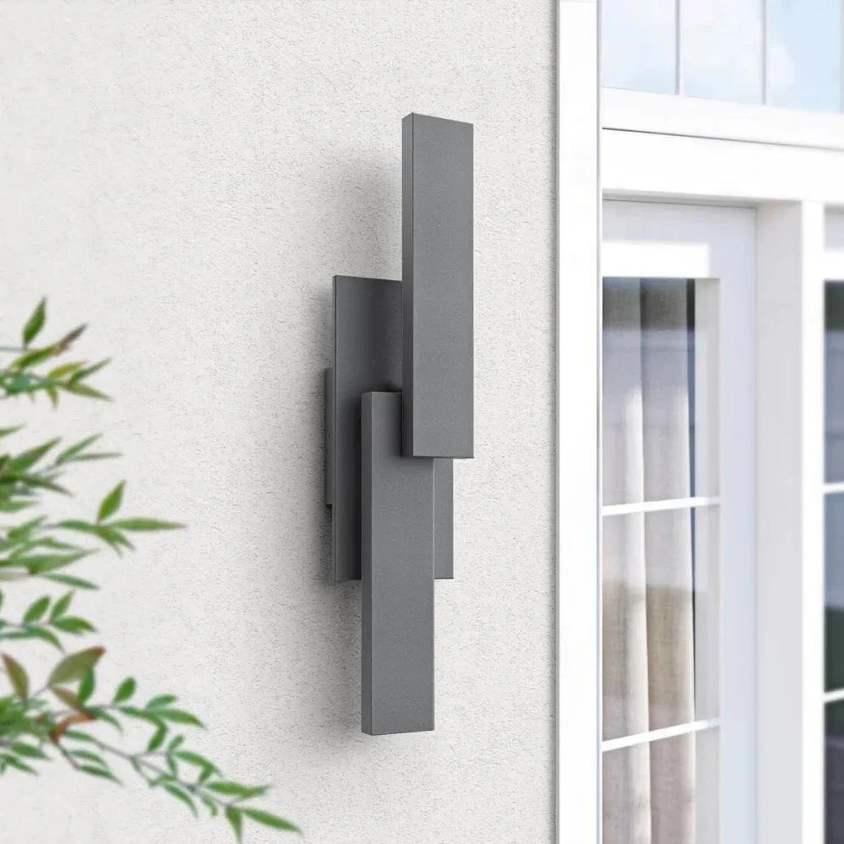Dimmable LED Aluminum Outdoor Wall Light With Modern Brushed Finish