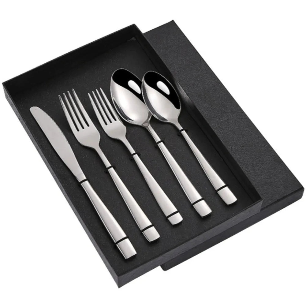 STONEGO Stainless Steel Flatware Set for Dining and Travel