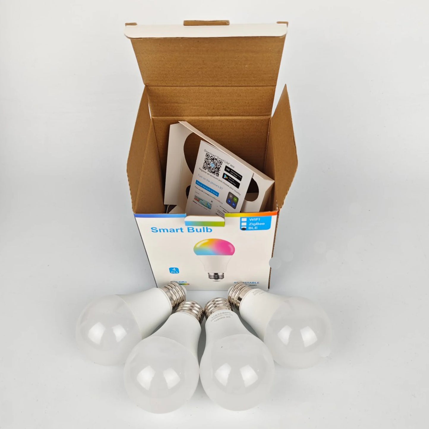 Gieattor Smart RGBCW LED Bulb With App Control Music Sync