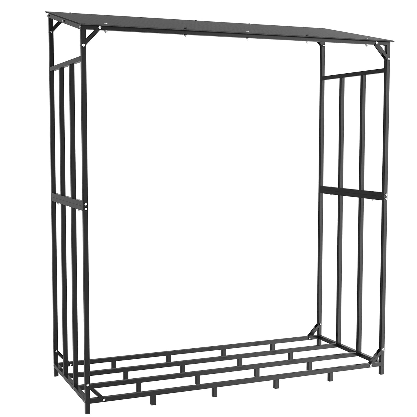 Heavy Duty Outdoor Firewood Storage Rack With Waterproof Cover