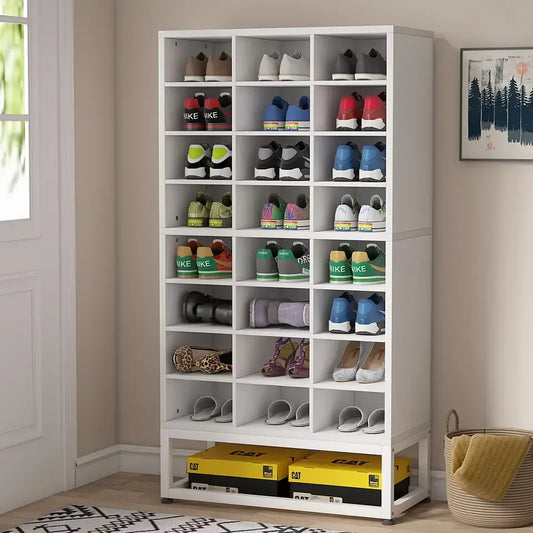 Tribesigns Wooden Display Shelf Shoe Cabinet Rack Stand