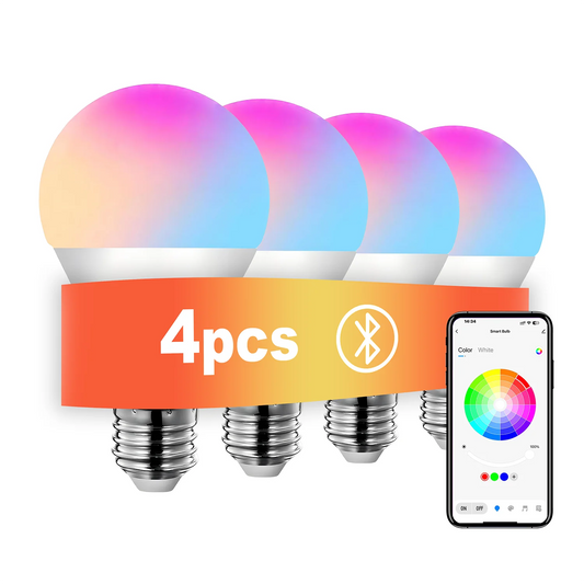 Gieattor Smart RGBCW LED Bulb With App Control Music Sync