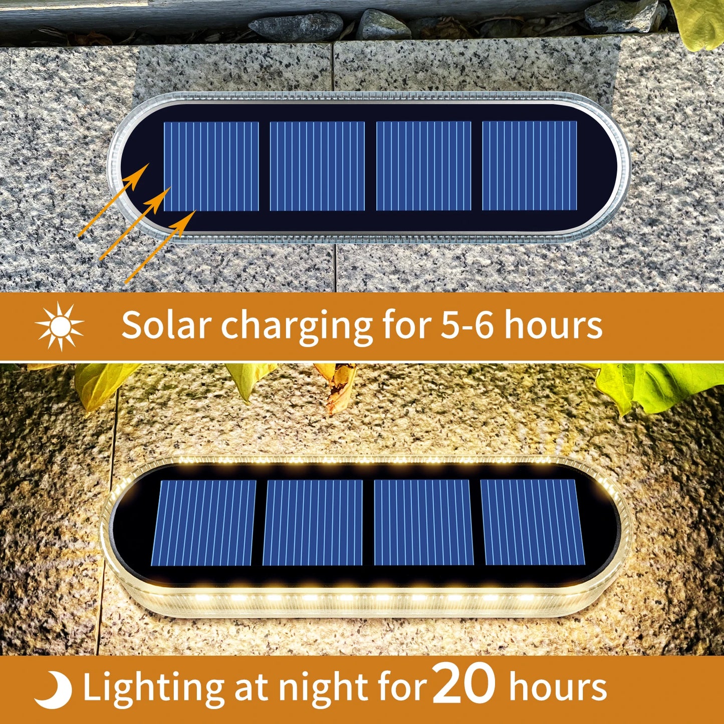 IP68 Waterproof Solar Deck Lights Automatic Heavy Duty Step Lighting