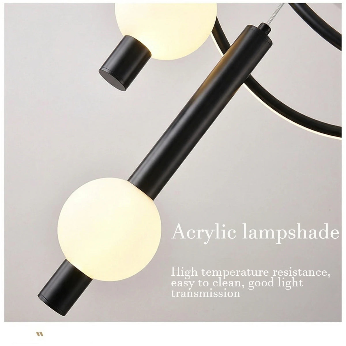 Lollipop LED Pendant Light With Dimmable Remote Control Fixture