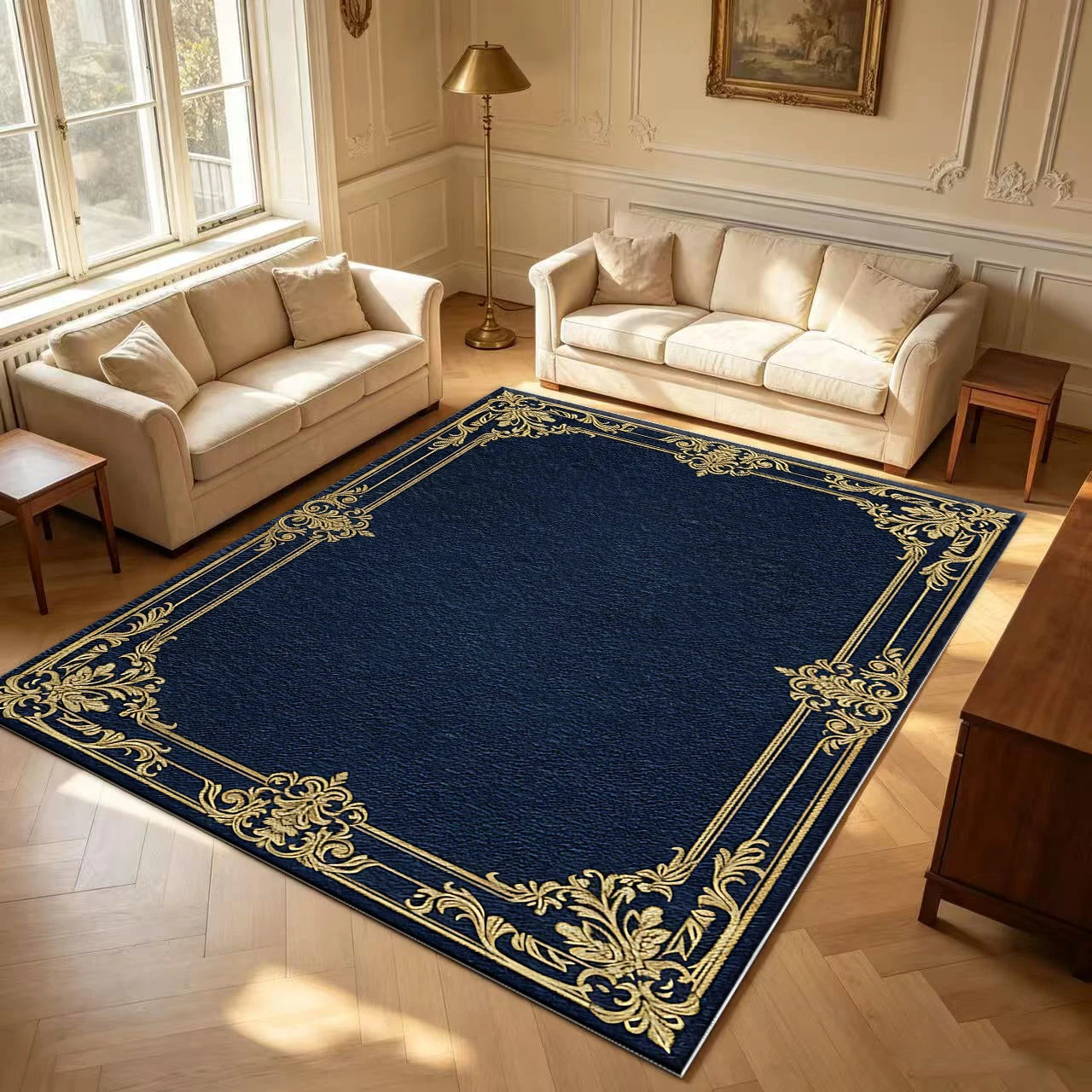 Classic Premium Machine Made Polyester Area Rug For Home