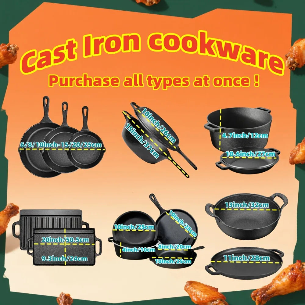 AEDG Stainless Steel Skillet Set With Even Heat Distribution