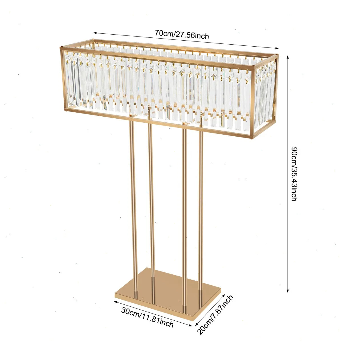 Bymaocar Crystal Floor Stand For Wedding Party Decoration