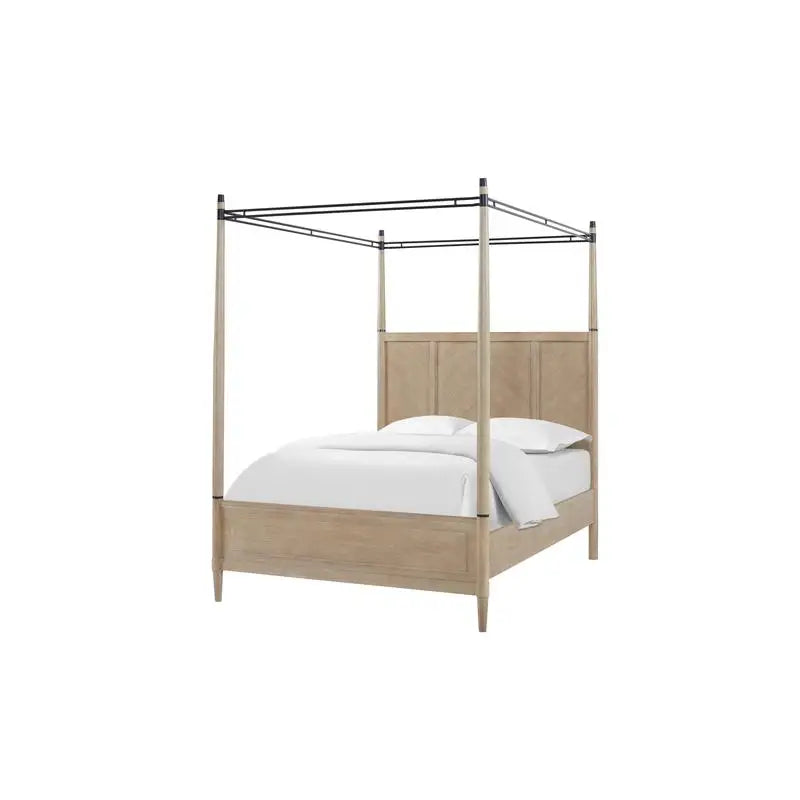 Modern Canopy Bedroom Set With Dresser Nightstand And Chest
