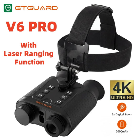 Gtmimedia 4K Night Vision Binoculars 8X Digital Zoom For Hunting