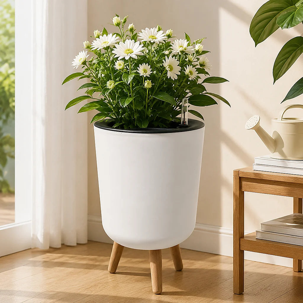 Self Watering Raised Garden Planter With Water Level Indicator