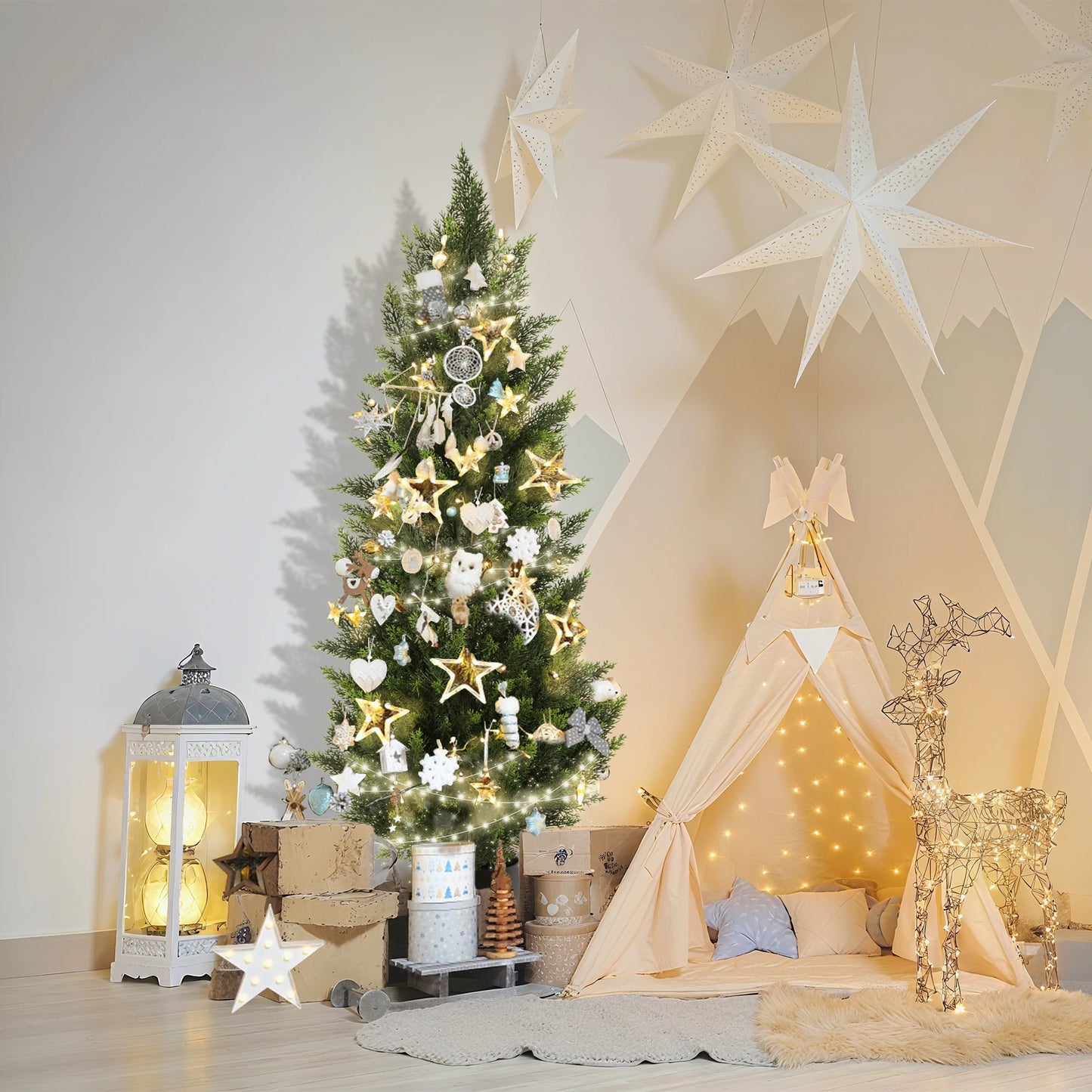Olitree Artificial Cedar Topiary Tree For Indoor Outdoor Use