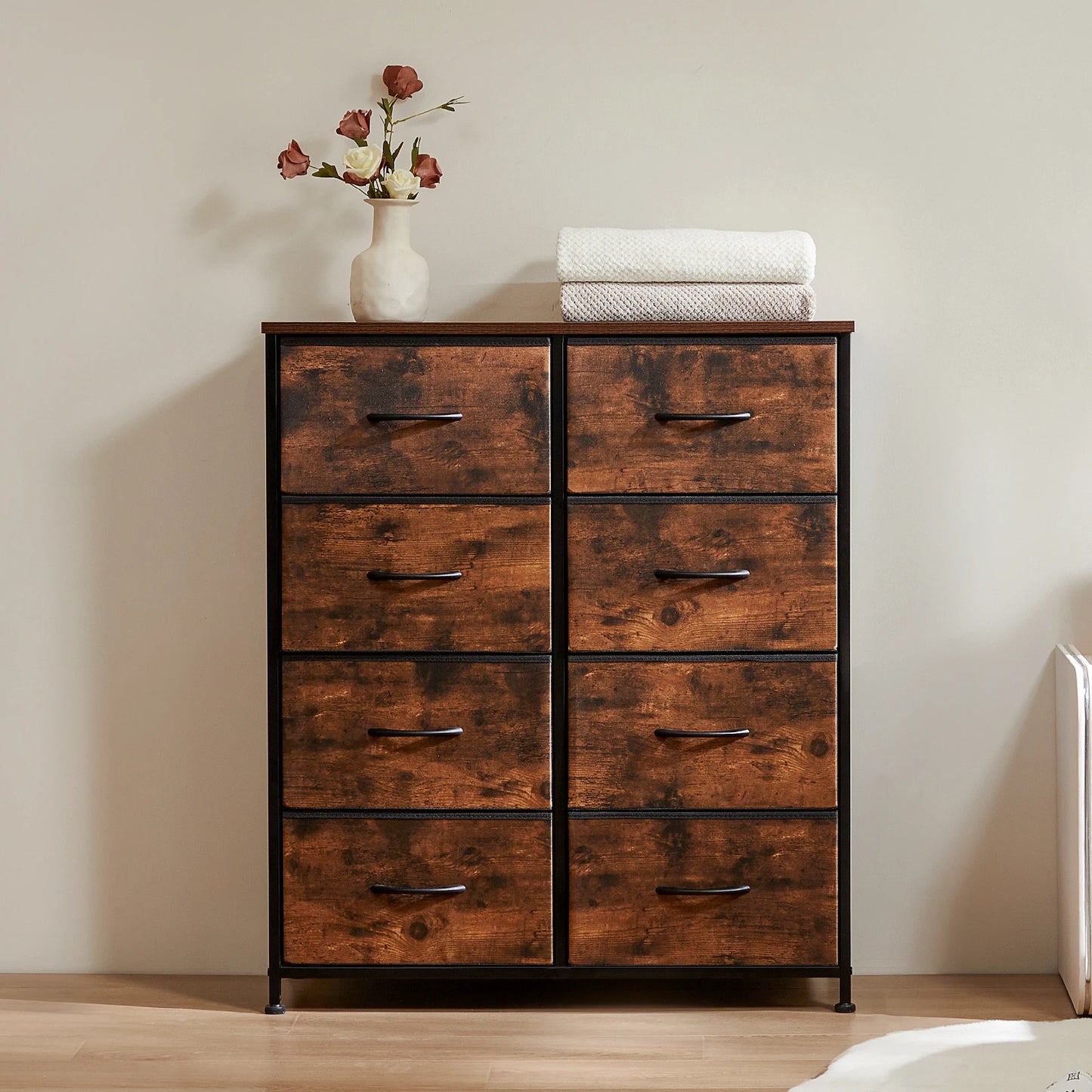 MCQ Modern Metal Frame Storage Cabinet With Eight Drawers