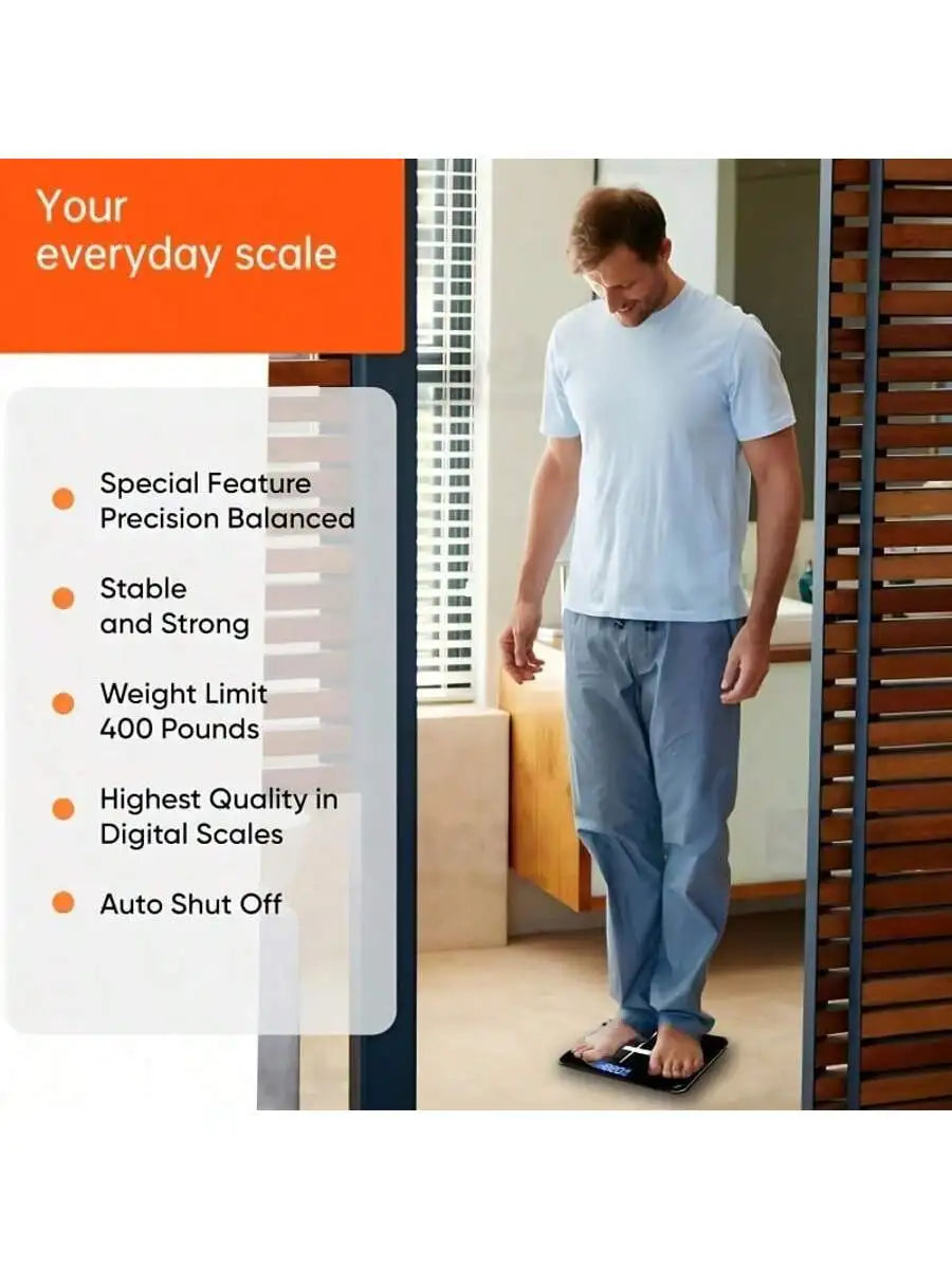 Smart Multi Function Body Fat And Weight Scale With Tempered Glass