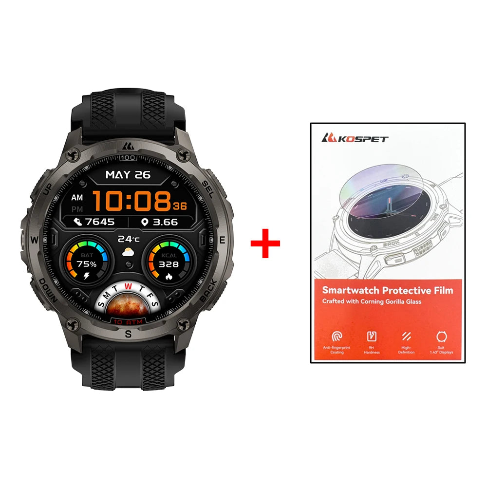 Kospet Tank T4 Smart Watch With GPS And Health Monitoring