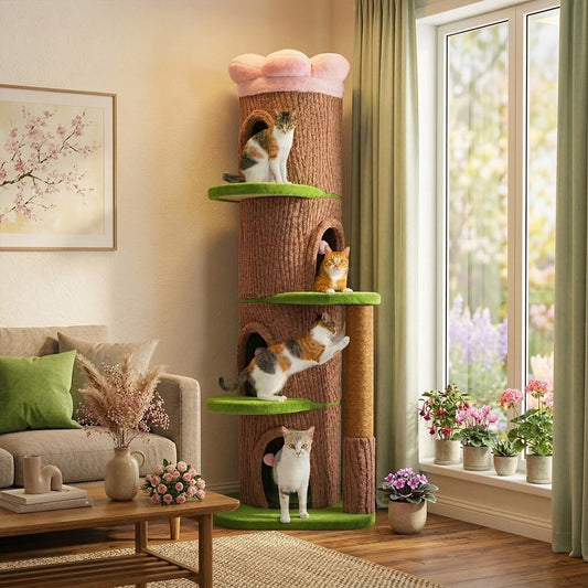 PAWZ Road Premium Cat Tower With Condos And Scratching Post