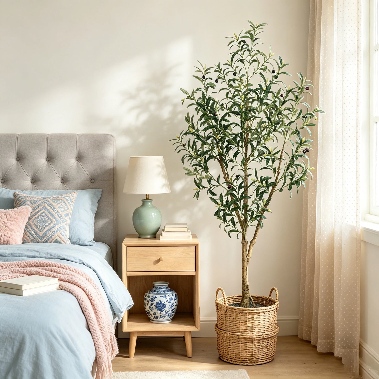 Olitree Artificial Olive Tree With Realistic Fruits For Home Decor