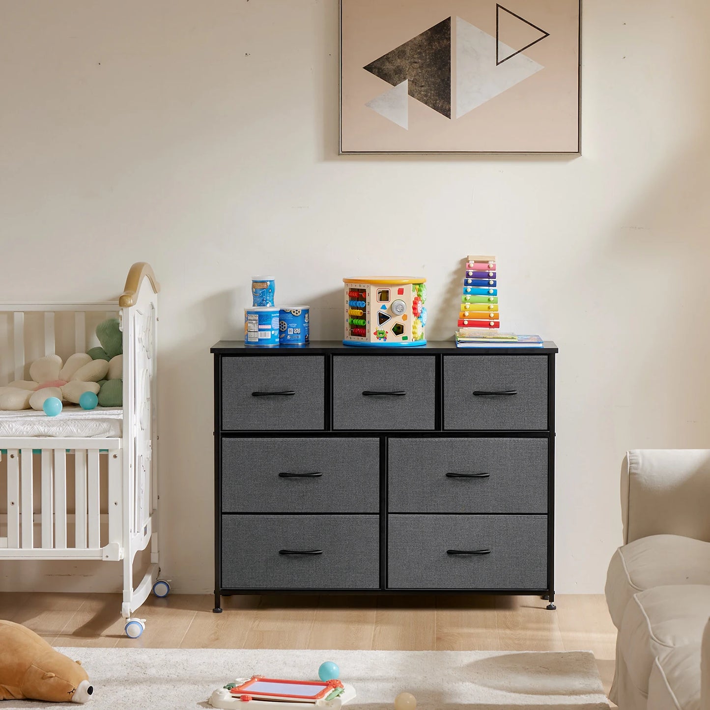 MCQ Modern Fabric Drawer Cabinet For Home Living Room Display