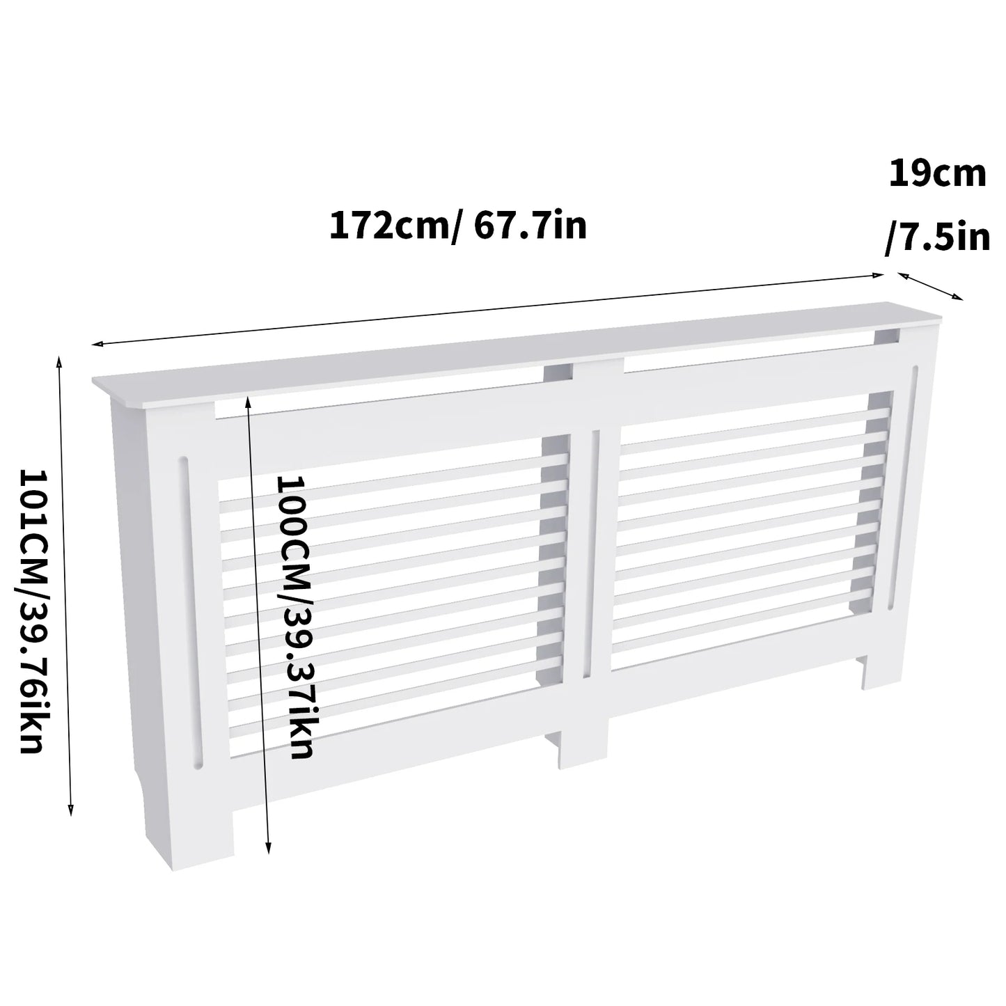 Modern Wooden Radiator Cover With Durable Grill Storage Cabinet