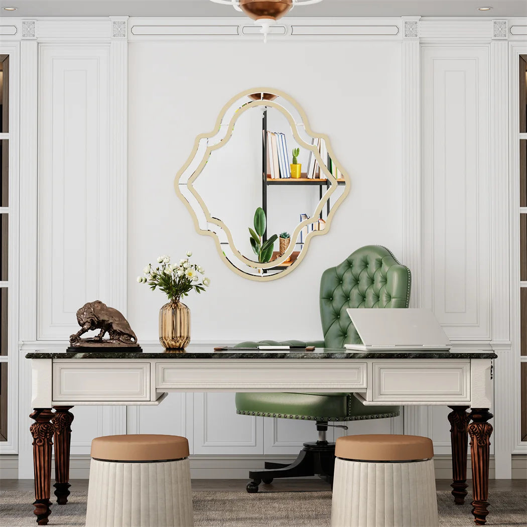 Luvodi Unique Asymmetric Wall Mirror For Home Decor