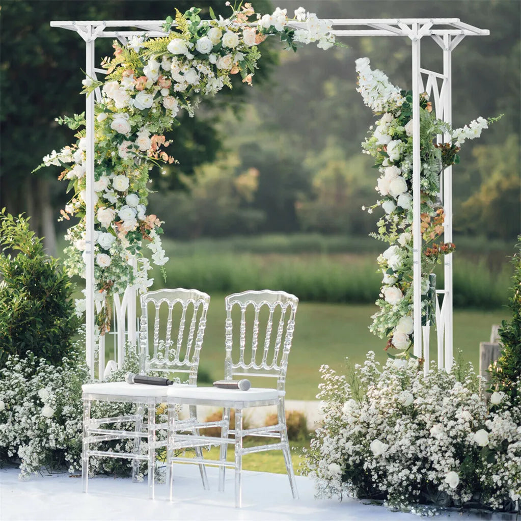 Durable Metal Garden Arch And Arbor Trellis For Weddings