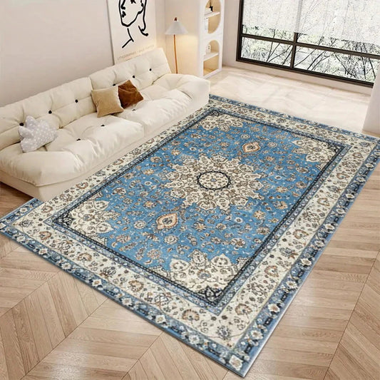 Classic Medallion Floral Area Rug For Traditional Home Decor
