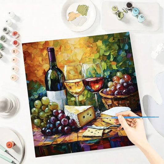 Adult Paint By Numbers Canvas Art Kit With Quality Craft Supplies