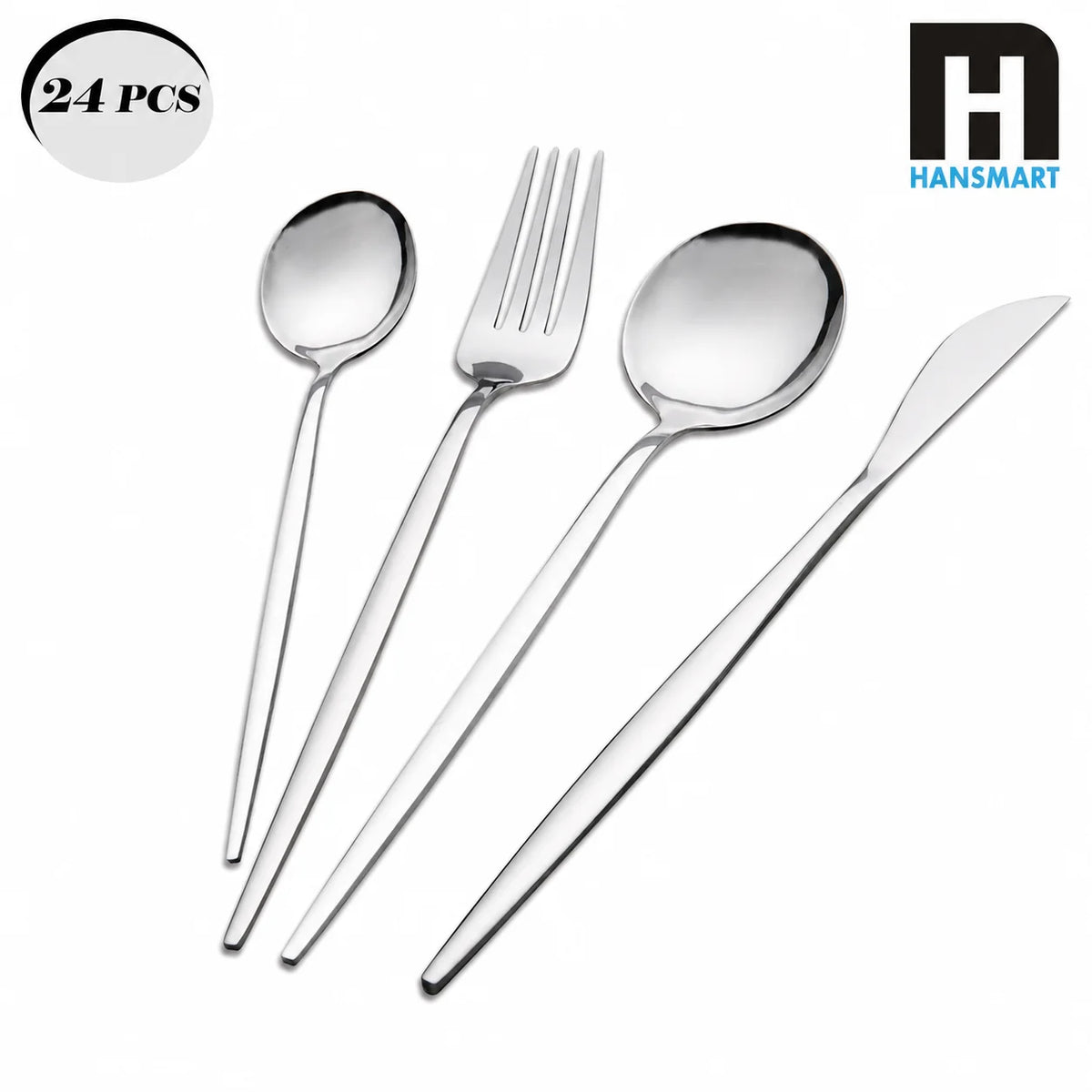 HANSMART Premium Stainless Steel Cutlery Set For Daily Dining