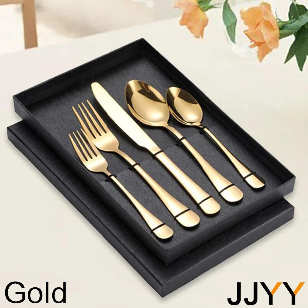 STONEGO Stainless Steel Flatware Set for Dining and Travel