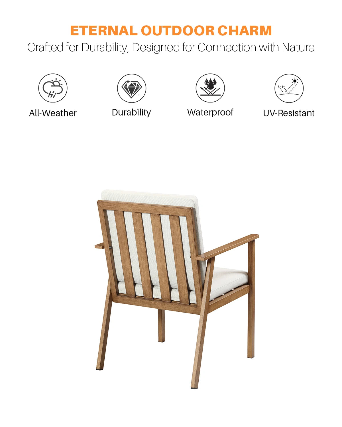 SeeHill Outdoor Aluminum Patio Dining Set With Umbrella Base
