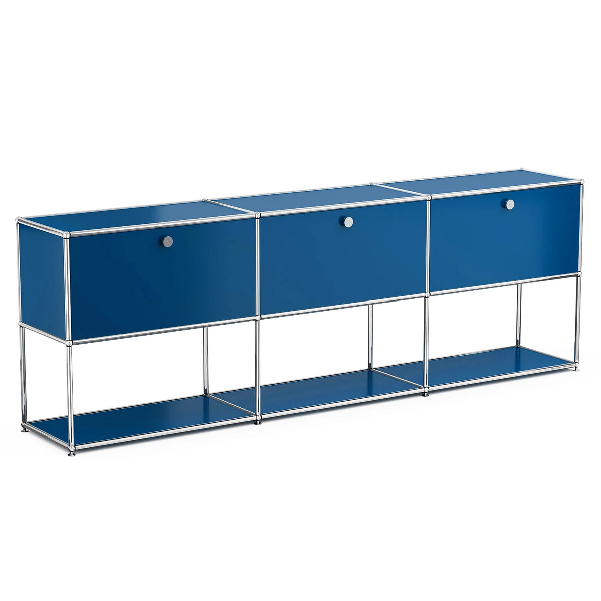 Modern Metal Storage Cabinet Sideboard Credenza For Living Room