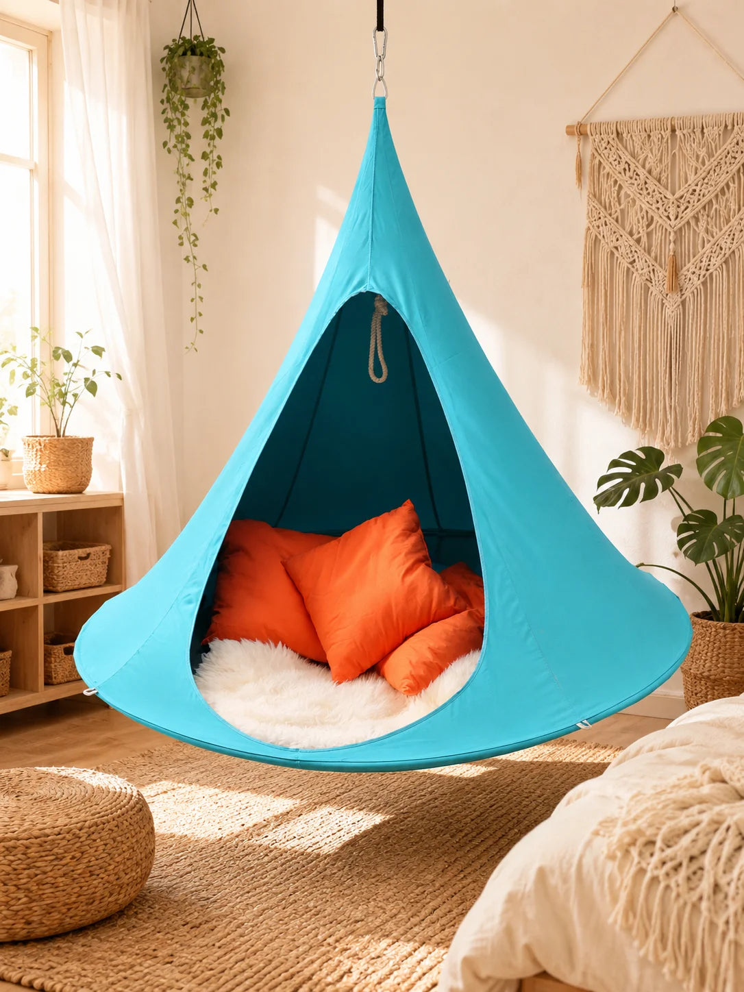 Portable Butterfly Hanging Chair Hammock For Indoor Outdoor Use