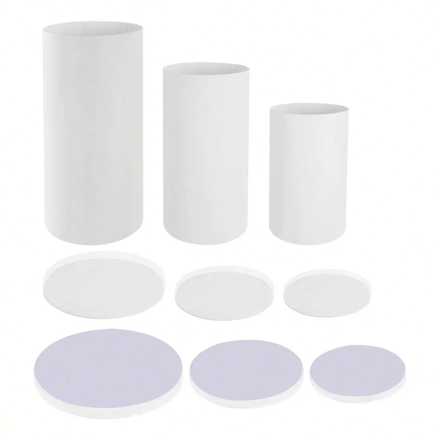 Round Cylinder Pedestal Display Stands For Wedding Party Decor