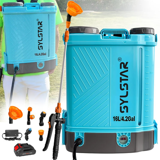 Rechargeable Electric Garden Backpack Sprayer With Battery And Charger