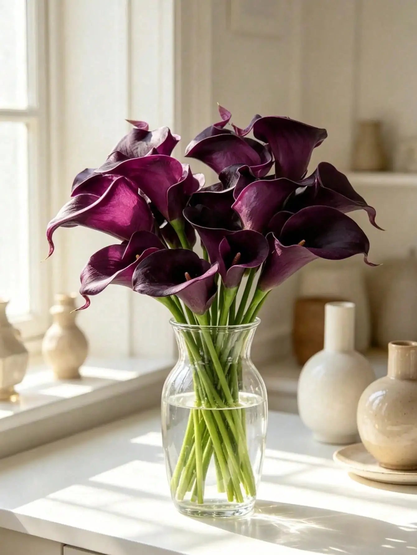 Realistic Artificial Calla Lily Bouquet For Wedding Home Decoration