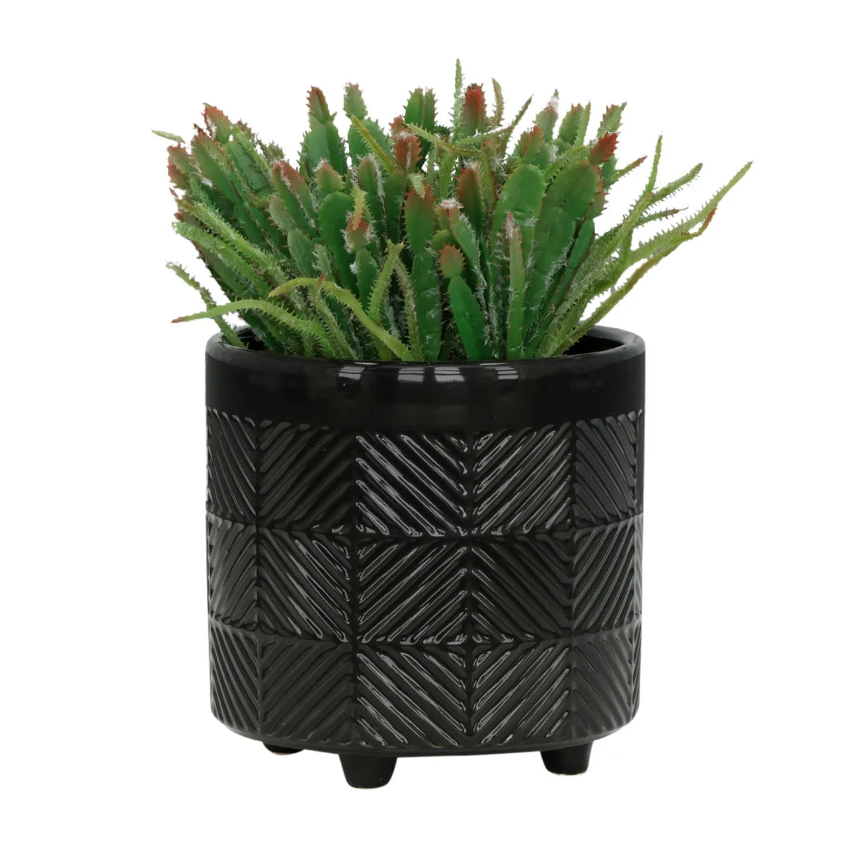 Modern Textured Plastic Planters For Home Garden Patio Decoration