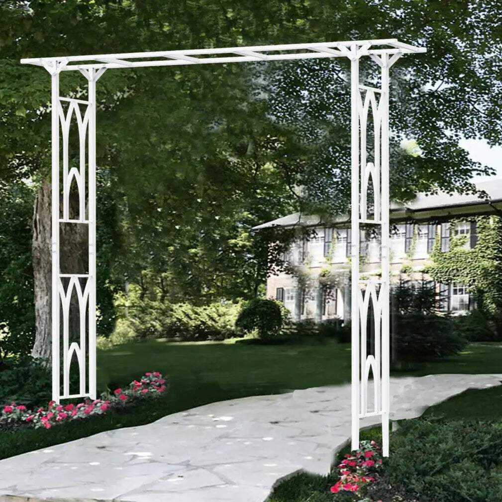 Durable Metal Garden Arch And Arbor Trellis For Weddings