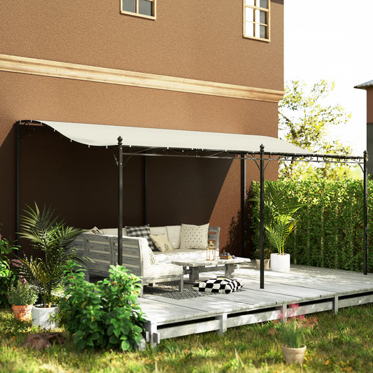 Outdoor Metal Pergola Canopy Patio Gazebo Polyester Shade Cover
