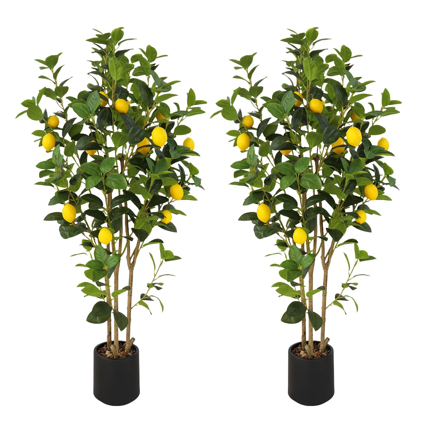 Realistic Artificial Lemon Tree For Modern Indoor Home Office Decor