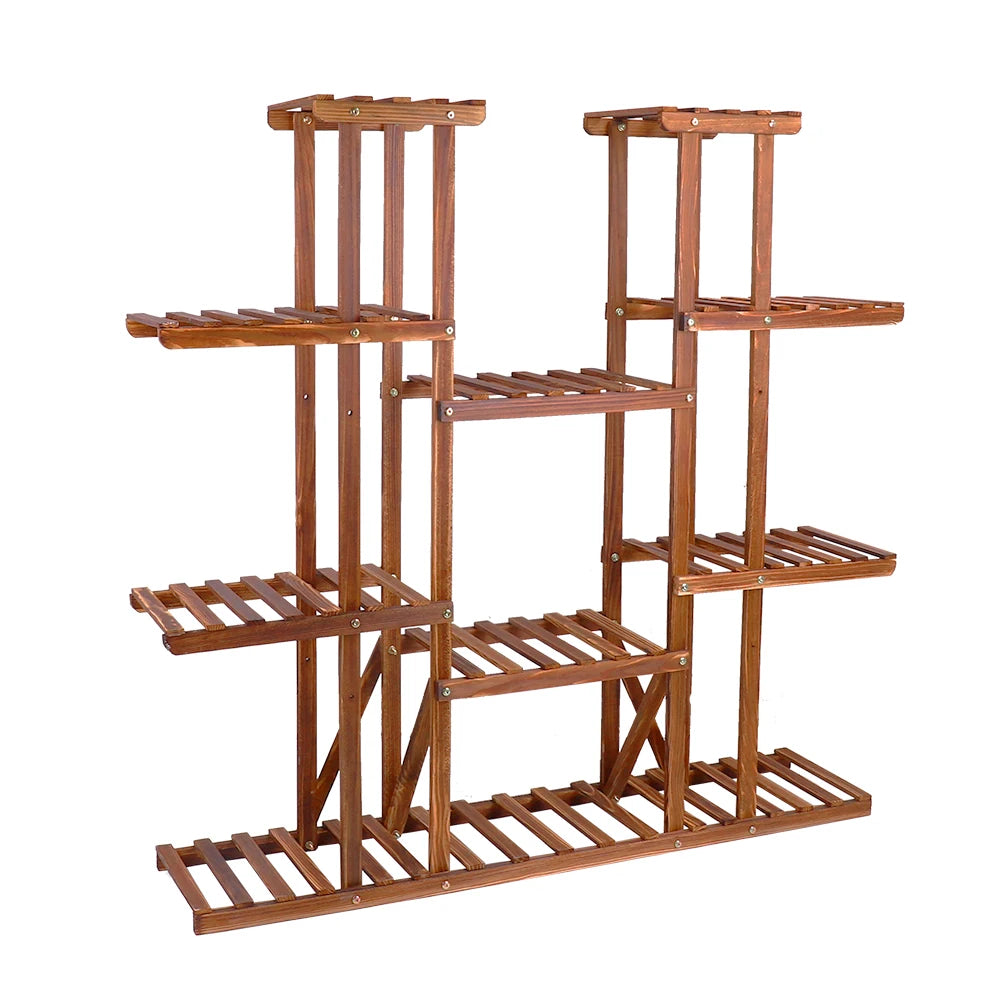 Wisfor Wooden Multi Tier Indoor Plant Flower Pot Stand